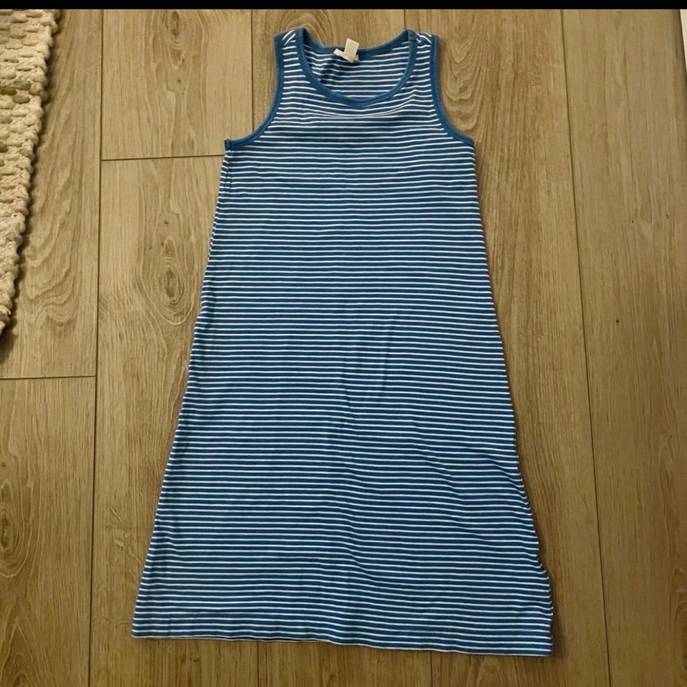 Crewcuts Blue and White Striped Dress